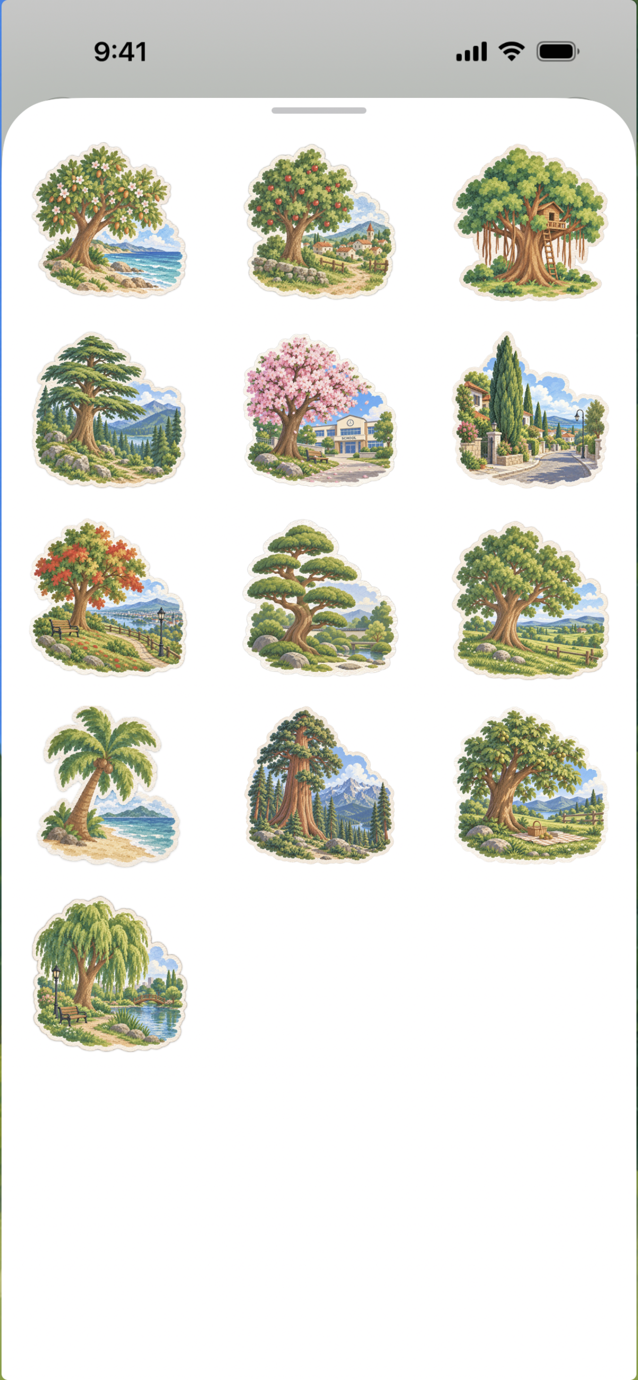 Grow A Tree iMessage sticker preview